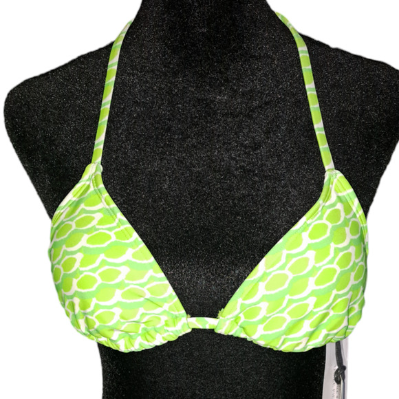 Kendall & Kylie Bikini Top, Women's Size S, Kiwi Green - Picture 1 of 5
